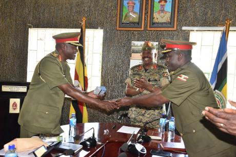 You are welcome even when the tide is high, Maj Gen Kyanda to Outgoing Chief Comptroller Finance