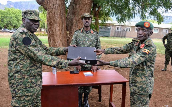 Maj Gen Nabasa advises troops to invest wisely as Lt Col Odeke assumes  Command of 203 AAC Brigade