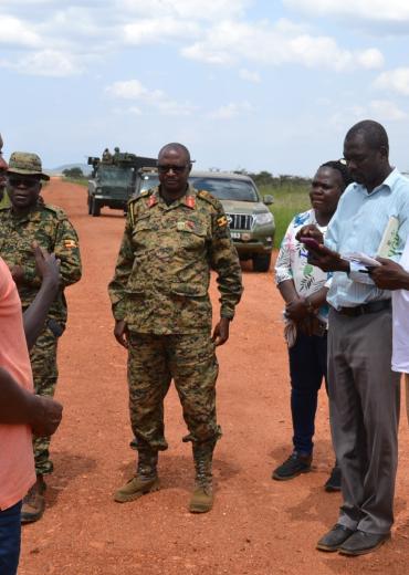 Stakeholders Assess Construction Of  Security Roads in Karamoja Sub-region. 